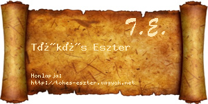 Tőkés Eszter névjegykártya